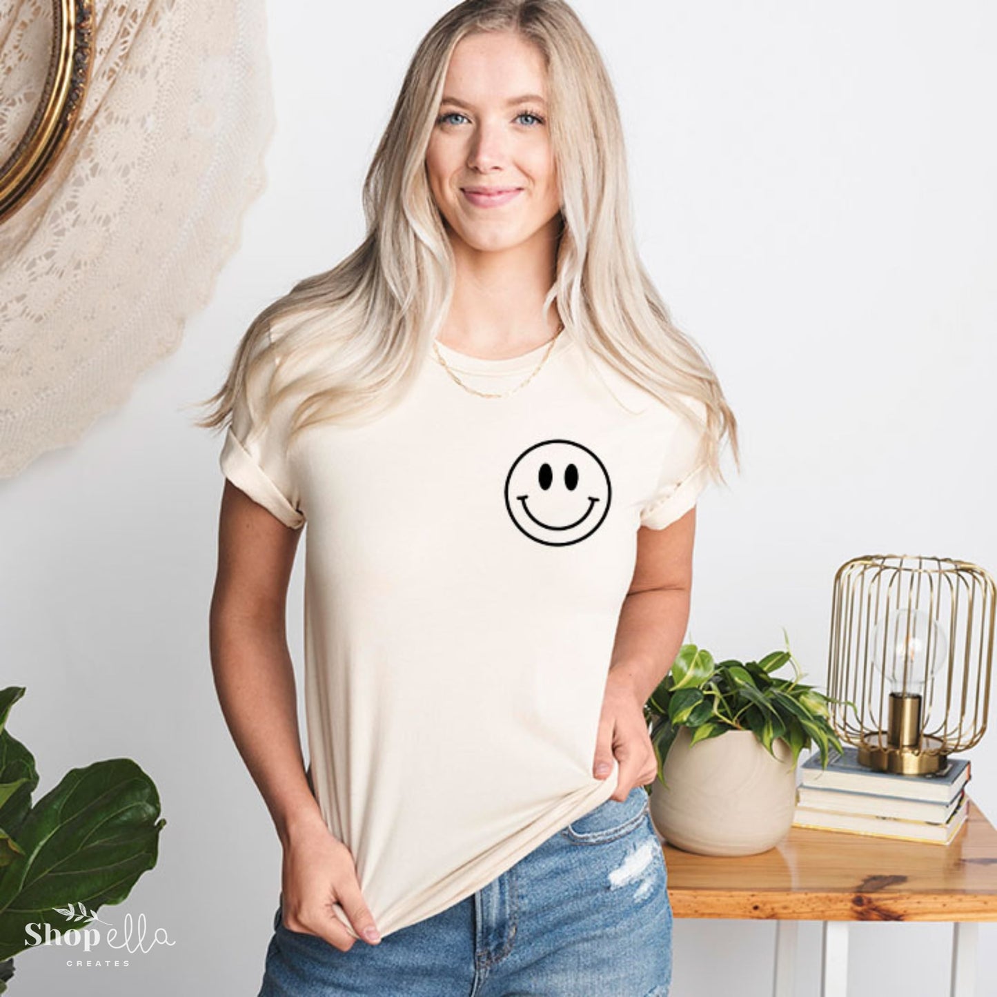Happy Smile (Pocket) T-Shirt