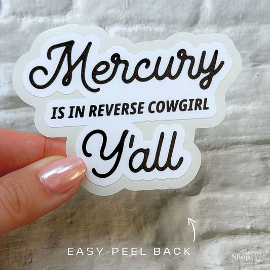 Mercury Cowgirl Sticker
