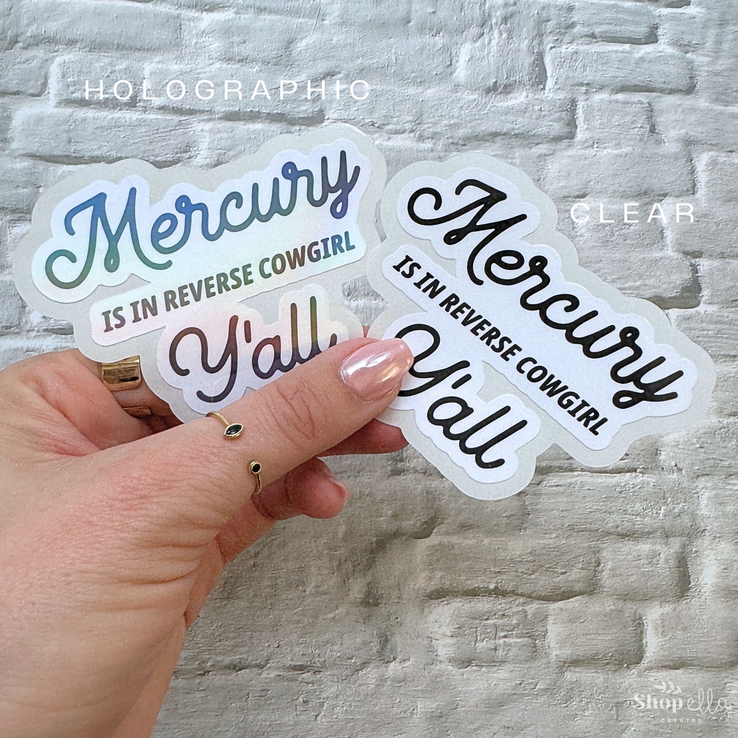 Mercury Cowgirl Sticker